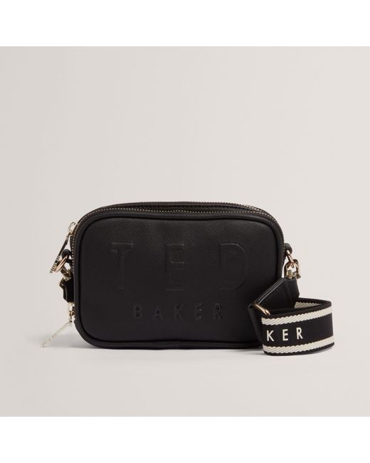 Ted Baker Black Webbing Detail S Crossbody Camera Bag