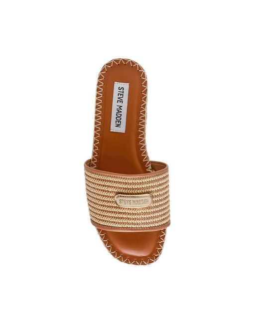 Steve Madden Brown Flat Sandals