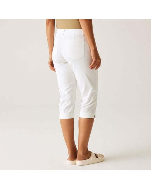 Regatta White Bayletta Capri Trousers