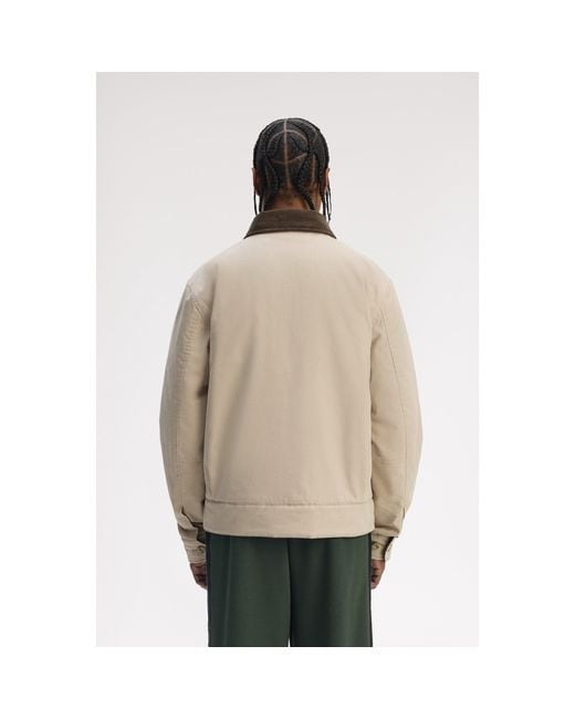 Fred Perry Natural Caban Barn Jacket for men