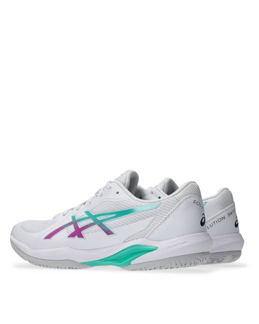 Asics White Solution Swift Ff Tennis Shoes for men