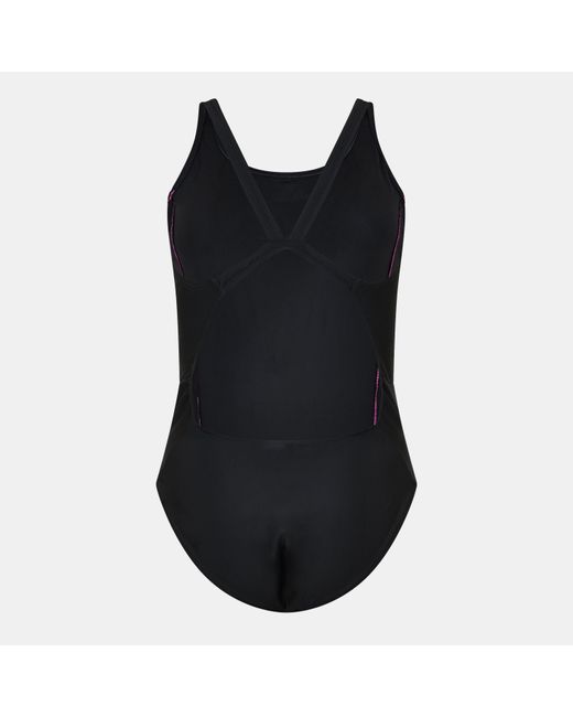 Adidas Black Logo One Piece Swimsuit