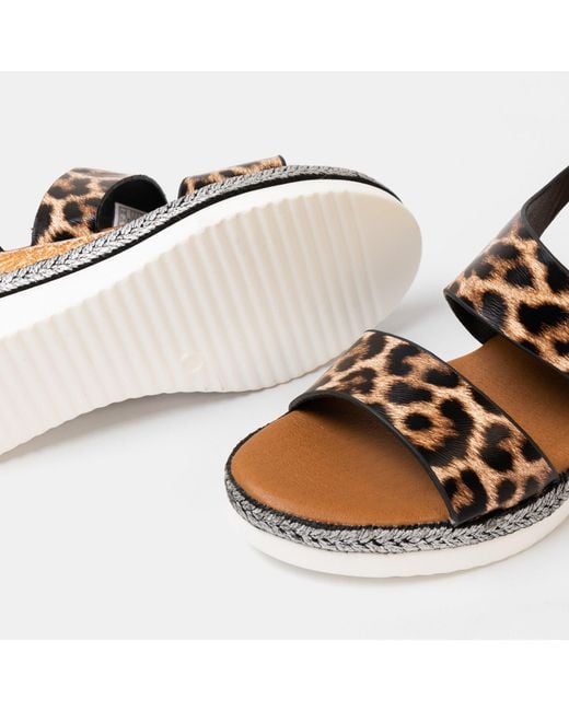 Firetrap Black Ella Ladies Back-Strap Wedge Sandals
