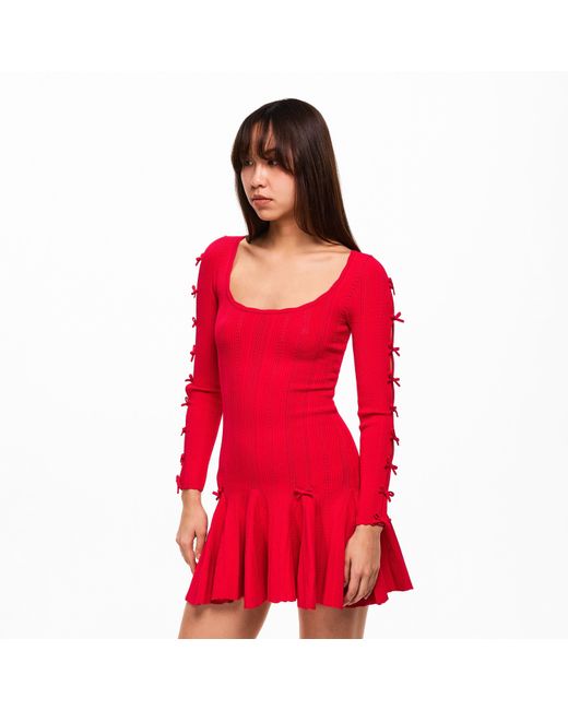 LoveShackFancy Red Seychelle Mini Dress