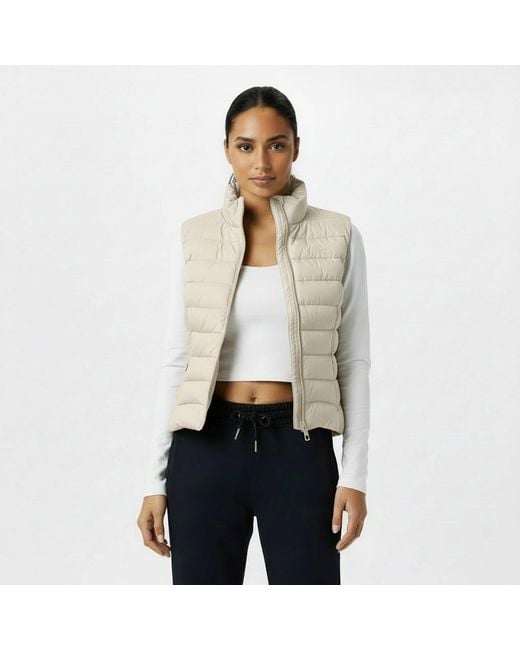 Jack Wills Natural Badwell Lightweight Waterproof Puffer Gilet
