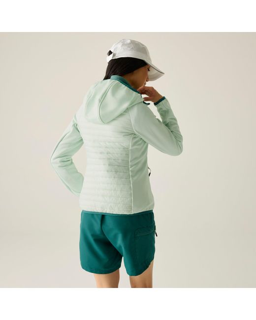Regatta Green Andreson Water Resistant Hooded Long Sleeve Insulated Puffer Jacket