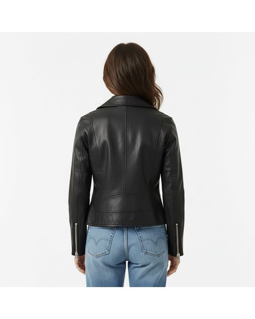 DKNY Black Faux Leather Jacket