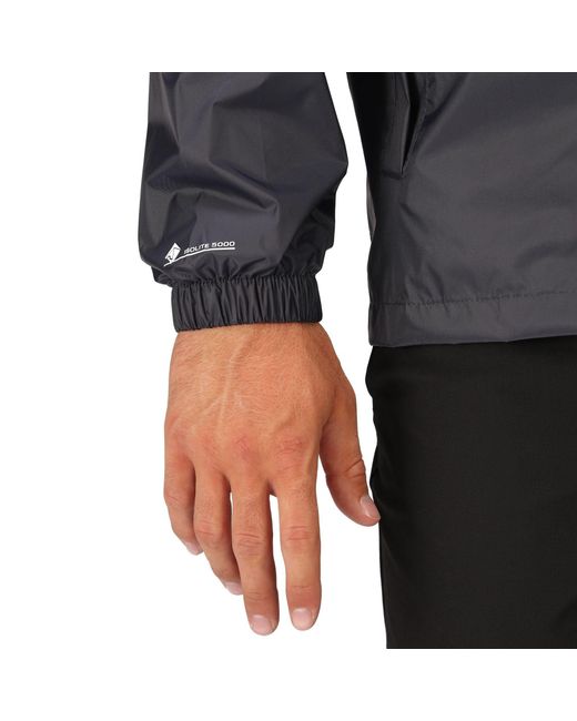 Regatta Black Pack It Iii Waterproof Jacket for men