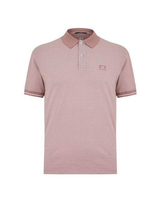 C P Company Pink Piquet Polo Shirt for men