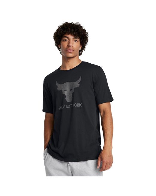 Under Armour Black Regular Fit Graphic Short-Sleeve T-Shirt for men