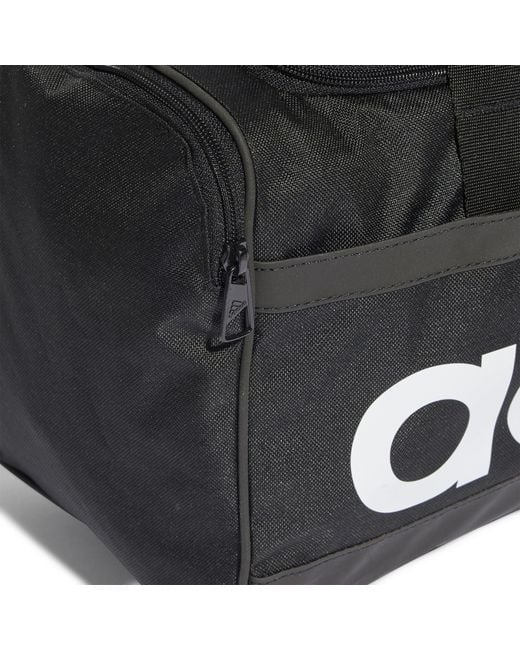 Adidas Black Essentials Linear Duffle Bag Medium