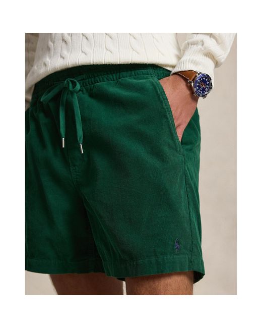 Polo Ralph Lauren Green Prepster Corduroy Shorts for men