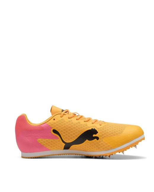 PUMA Orange Evospeed Star 9 Track Running Spikes for men