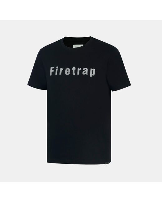Firetrap Blue Large Logo T-Shirt for men