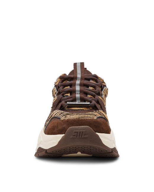 Steve Madden Brown Animates Chunky Trainers