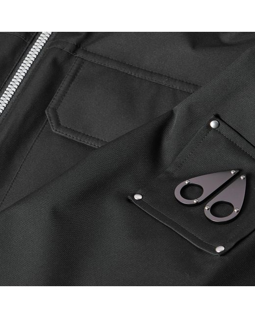 Moose Knuckles Black Jacques Os Overshirt for men