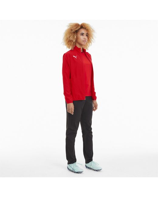 PUMA Red Teamgoal 23 Sideline Jacket W Training