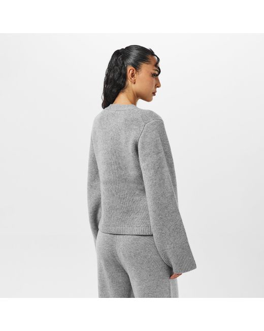 Raey Gray V-Neck Cardigan
