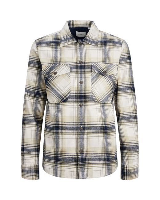 Jack & Jones Blue Eddie Overshirt Plus Size for men