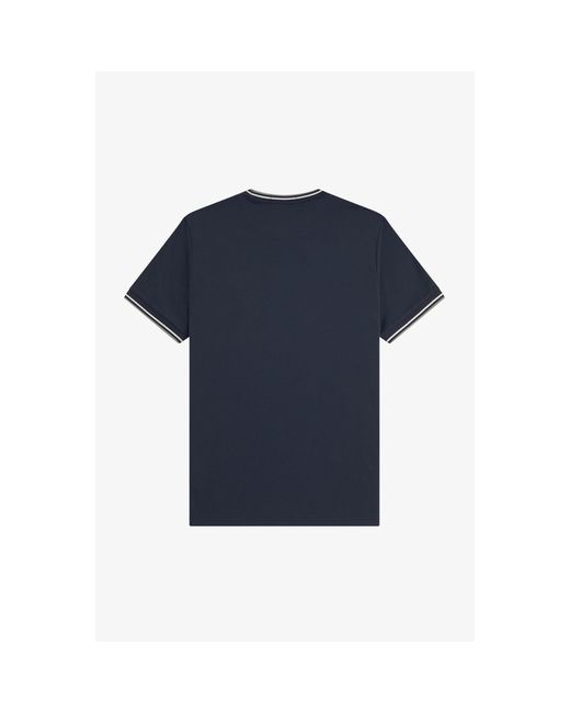 Fred Perry Blue Twin Tipped T-Shirt for men