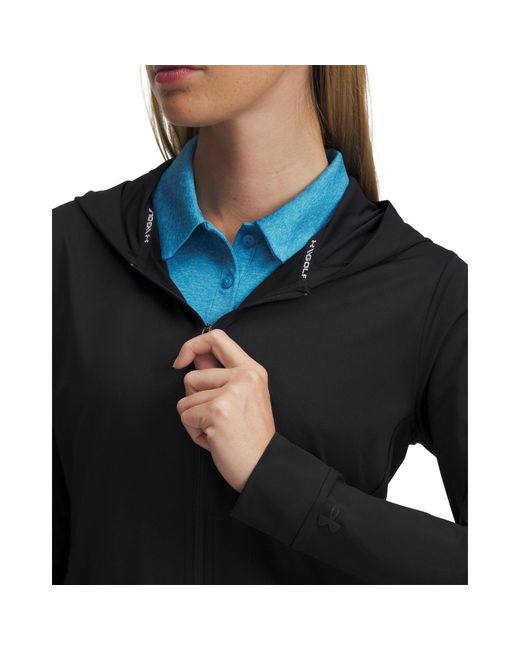 Under Armour Black Drive Full-Zip Performance Golf Jacket