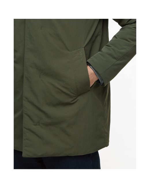 Barbour Green Lorden Showerproof Mac for men