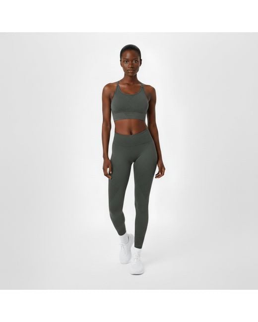 Usa Pro Green Up Seamless Adjustable Sports Bra