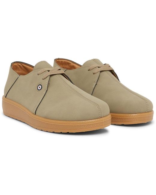 Lambretta Natural Panda Court Trainers for men