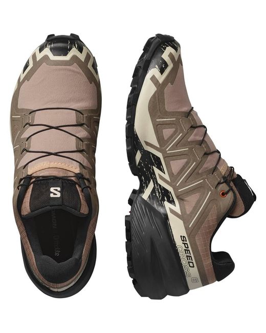 Salomon Brown Speedcross 6 Trail Running Shoes for men
