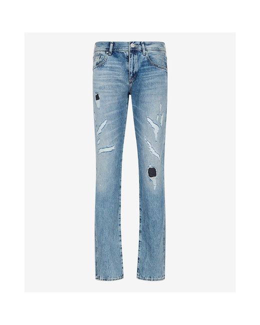 ARMANI EXCHANGE Blue J13 Slim-Fit Jeans for men