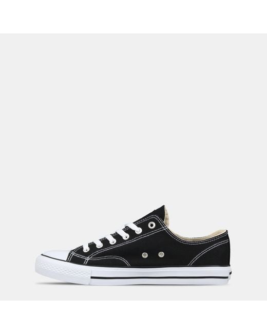 SoulCal & Co California Black Canvas Low Trainers for men