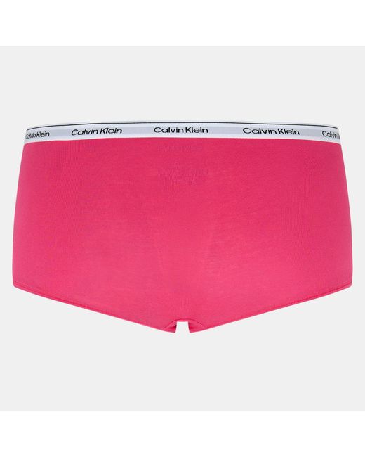 Calvin Klein Pink Streamlined Soft Fabric Boy Shorts