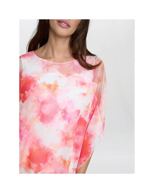 Gina Bacconi White Evie Capped Sleeve Blouse