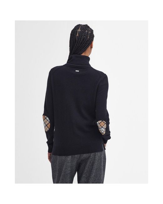 Barbour Blue Pendle Roll-Neck Jumper