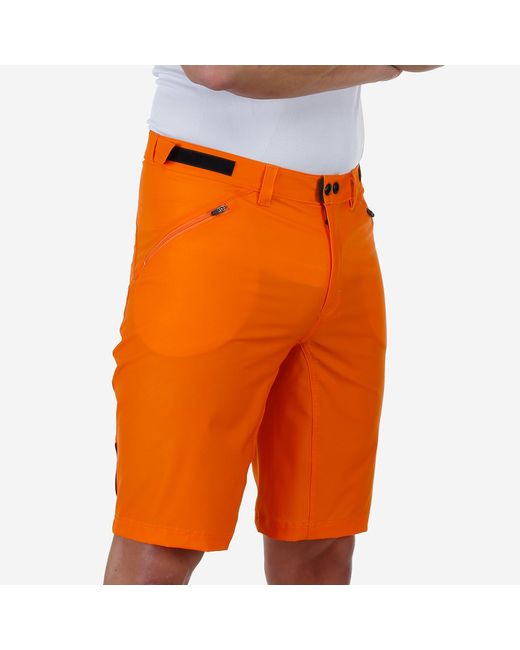 Bicycle Line Orange Ostiglia 2 Baggy Upf 50+ Knee Length Zip Pockets Mtb Shorts for men