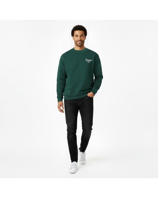 Slazenger 1881 Green Slaz Crew Sweatshirt for men