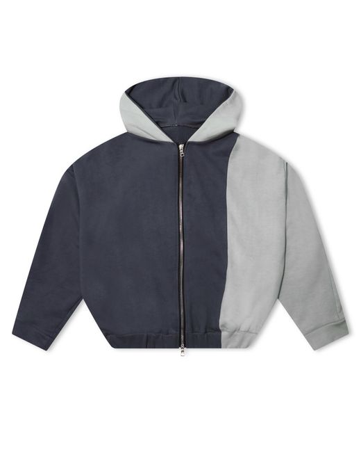 GBADEBO Blue Two Tone Hoodie for men