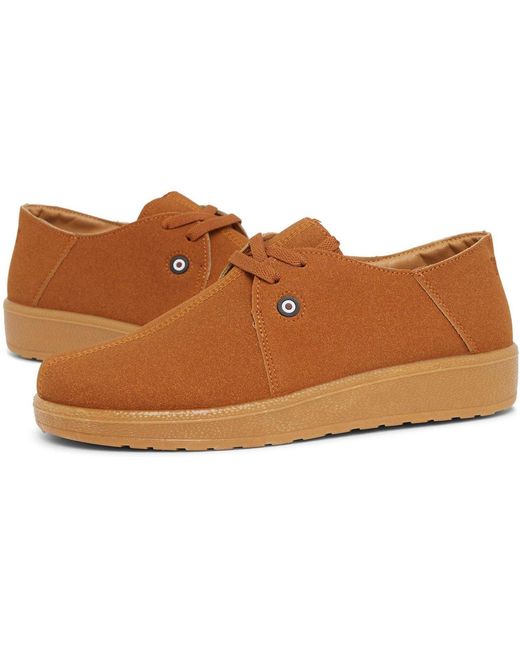 Lambretta Brown Panda Court Trainers for men