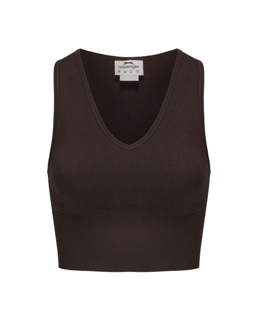 Slazenger 1881 Brown 2Pk Croptank