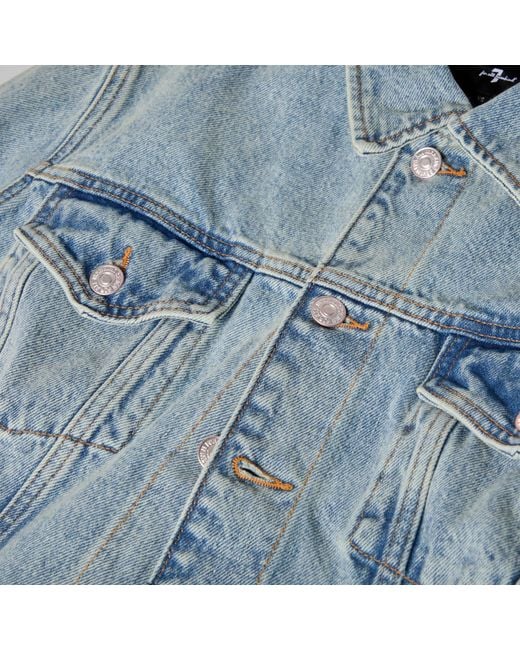 7 For All Mankind Blue Denim Jacket
