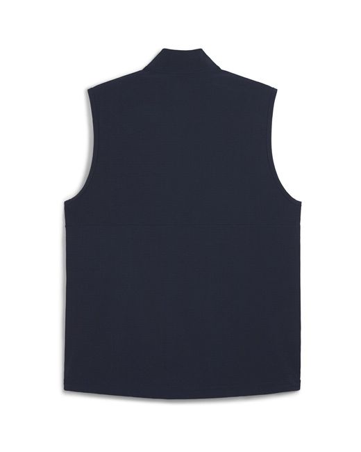 PUMA Blue Ripguard Sleeveless Performance Polo Shirt for men