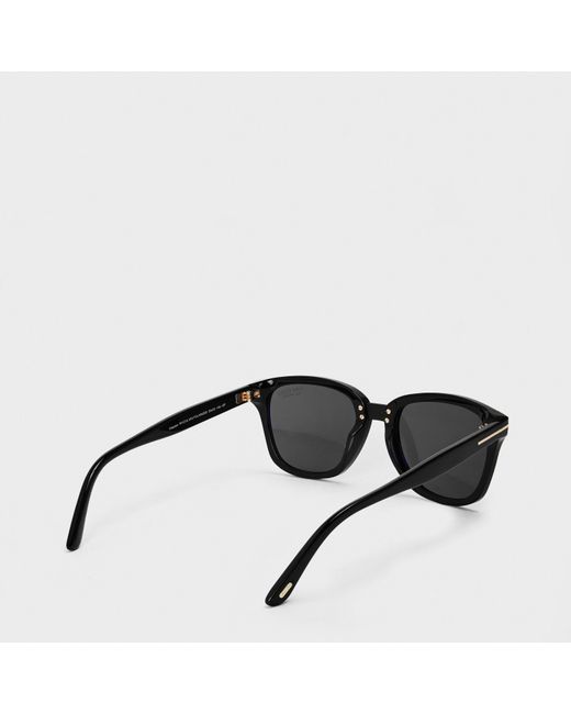 Tom Ford Black Classic Wayfarer Sunglass for men
