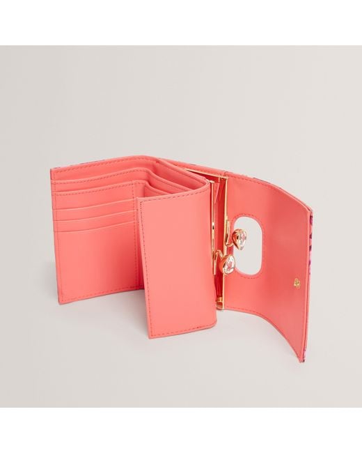 Ted Baker Pink Small Crystal Top Bobble Purse