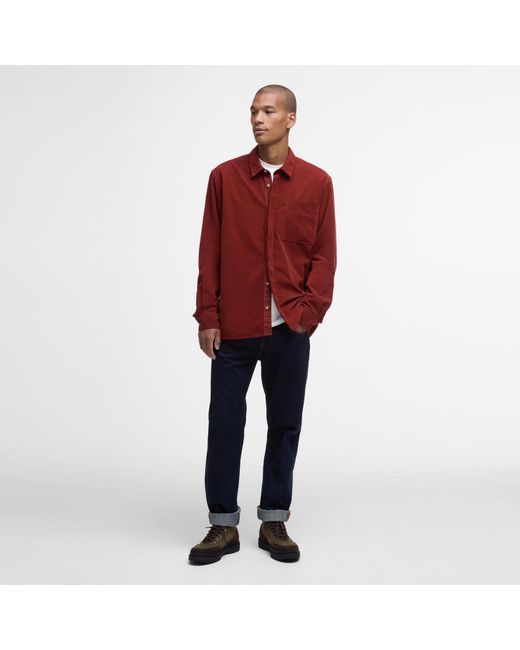 Barbour Red Haltcliff Shirt for men