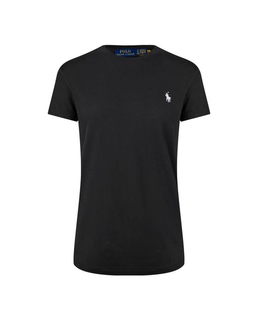 Polo Ralph Lauren Black Round-Neck T-Shirt