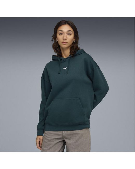 PUMA Blue Essentials Oversized Hoodie