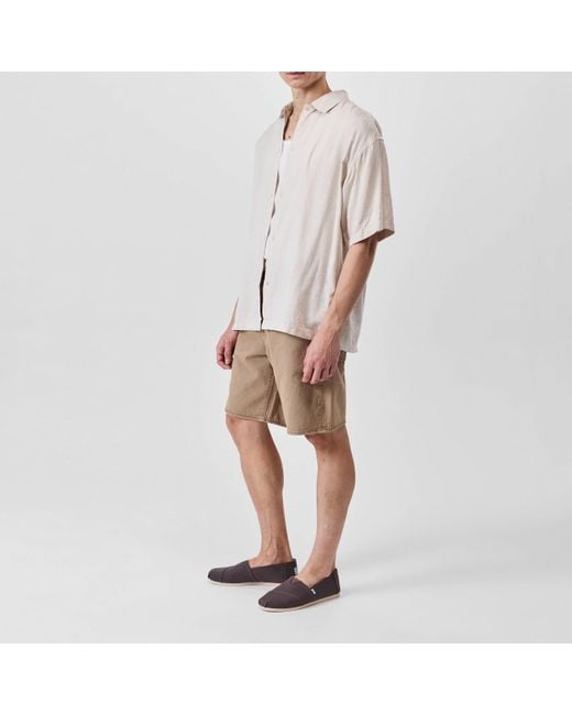TOMS Brown Alpargata Canvas Shoes for men