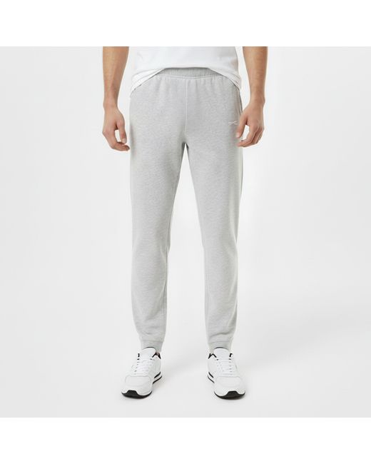 Slazenger 1881 White Jersey Jogging Bottoms for men