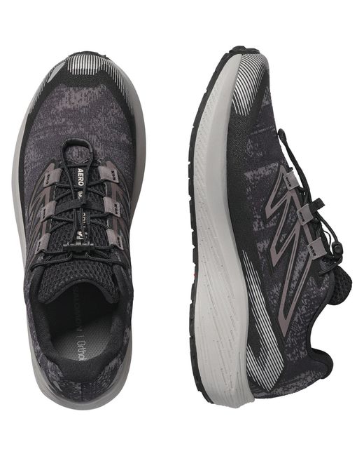 Salomon Black Aero Flow Gravel Trail Running Shoes for men