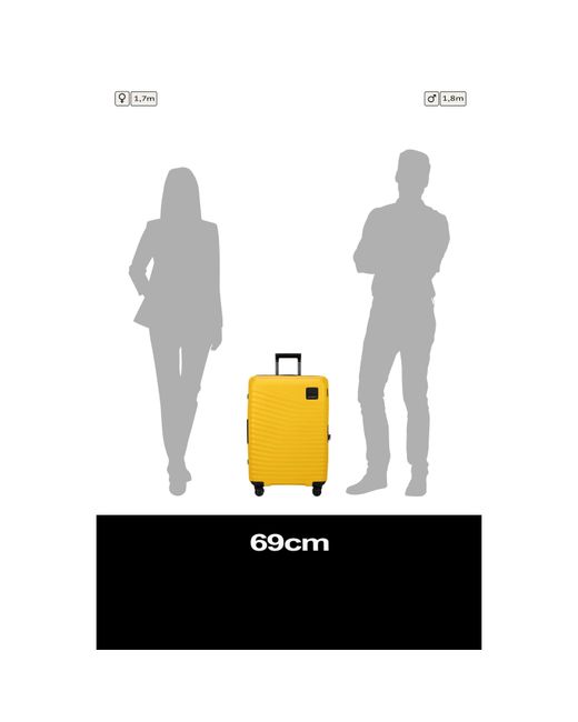 Samsonite Yellow Intuo Spinner 69X48X28/31Cm Medium Hard Suitcase